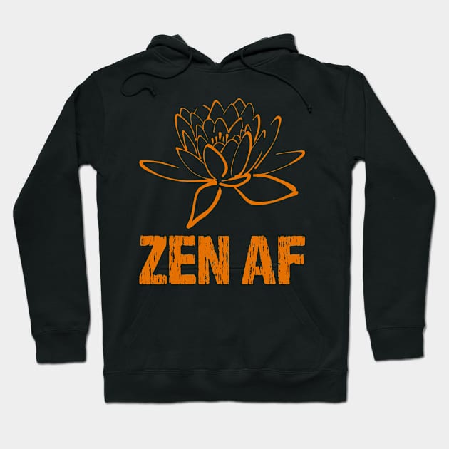 Zen AF Lotus Flower Hoodie by Nirvanibex